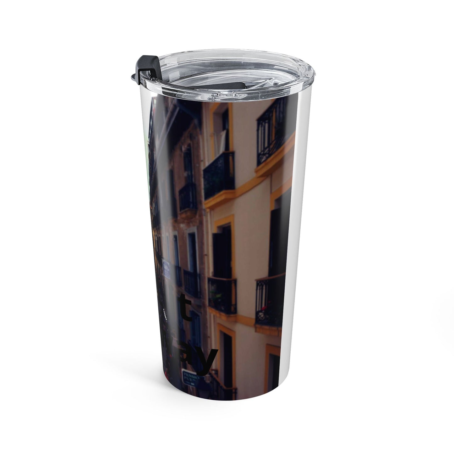 Custom Photo Tumbler — Add Your Own Photo & Text | Personalized 20oz Insulated Travel Cup