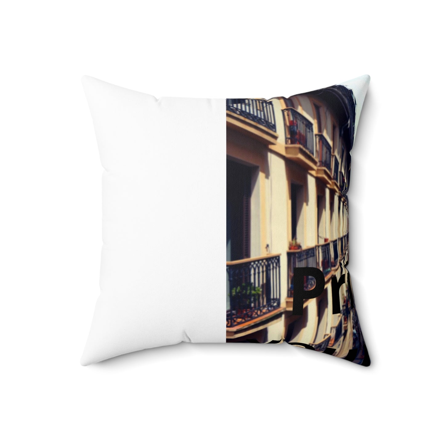 Custom Photo Pillow — Add Your Own Photo & Text | Personalized 18" Throw Pillow with Insert