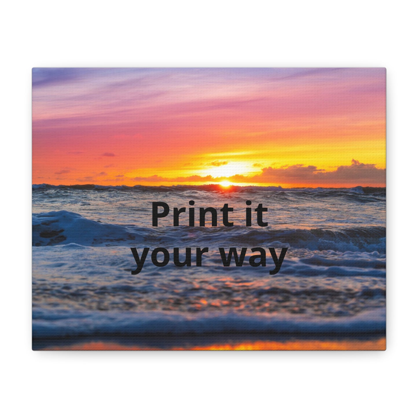 Custom Photo Canvas — Add Your Own Photo & Text | Personalized Wall Art Print