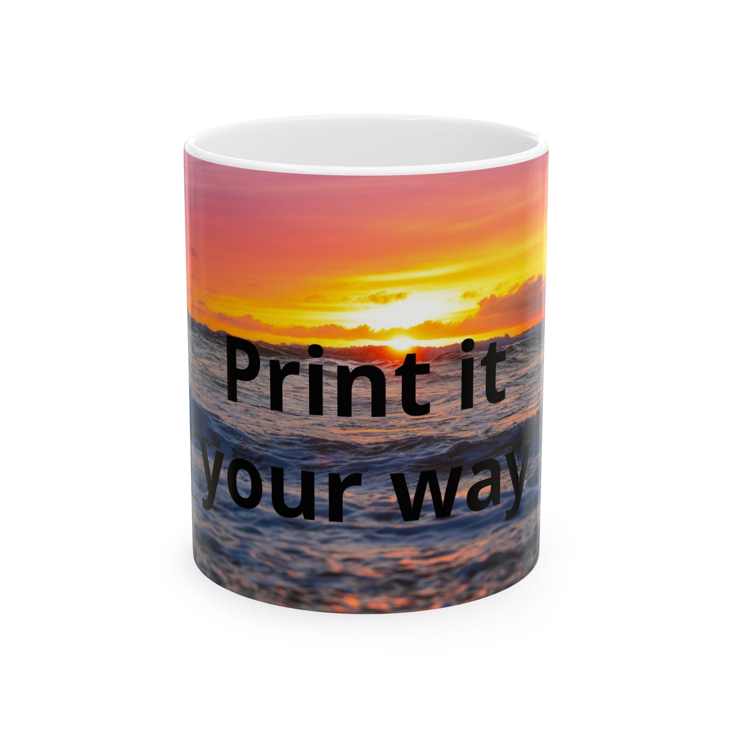 Custom Photo Mug — Add Your Own Photo & Text | Personalized Ceramic Coffee Mug