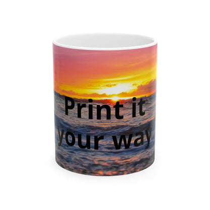 Custom Photo Mug — Add Your Own Photo & Text | Personalized Ceramic Coffee Mug