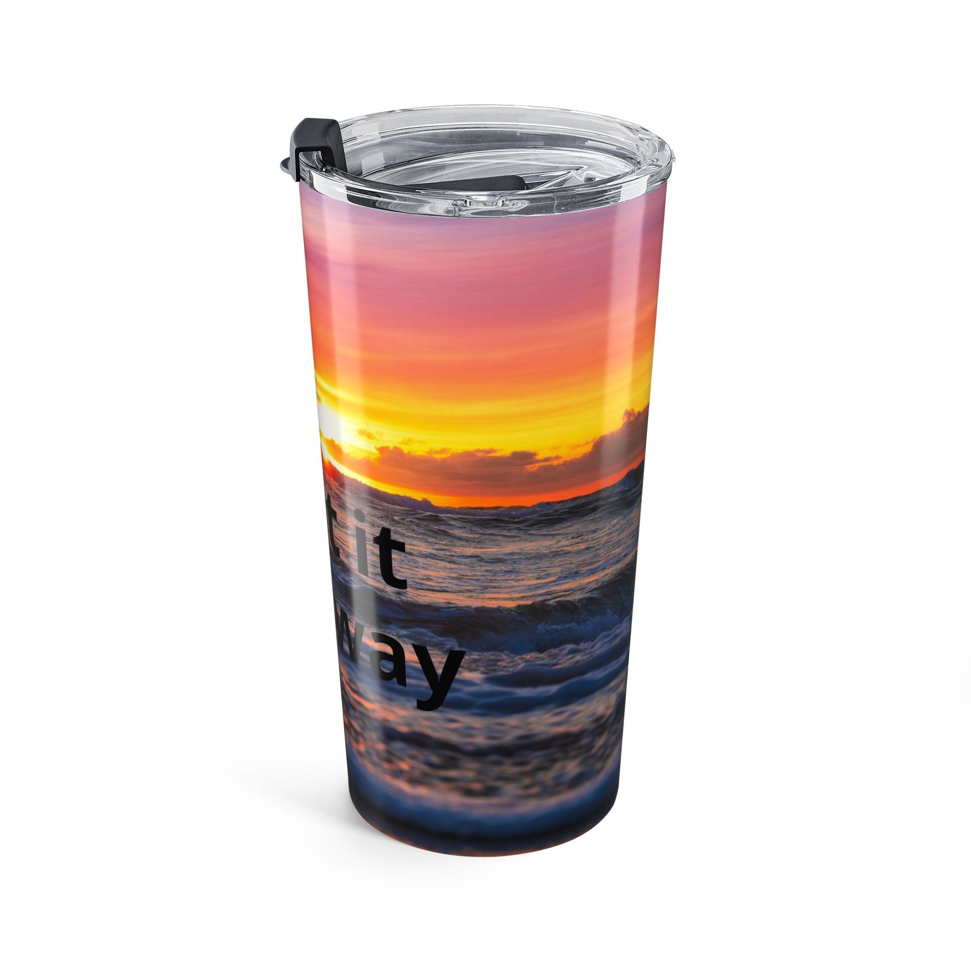 Custom Photo Tumbler — Add Your Own Photo & Text | Personalized 20oz Insulated Travel Cup