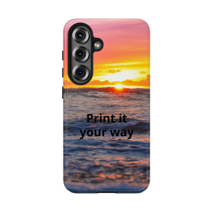 Custom Photo Phone Case — Add Your Own Photo & Text | Personalized iPhone & Samsung Case