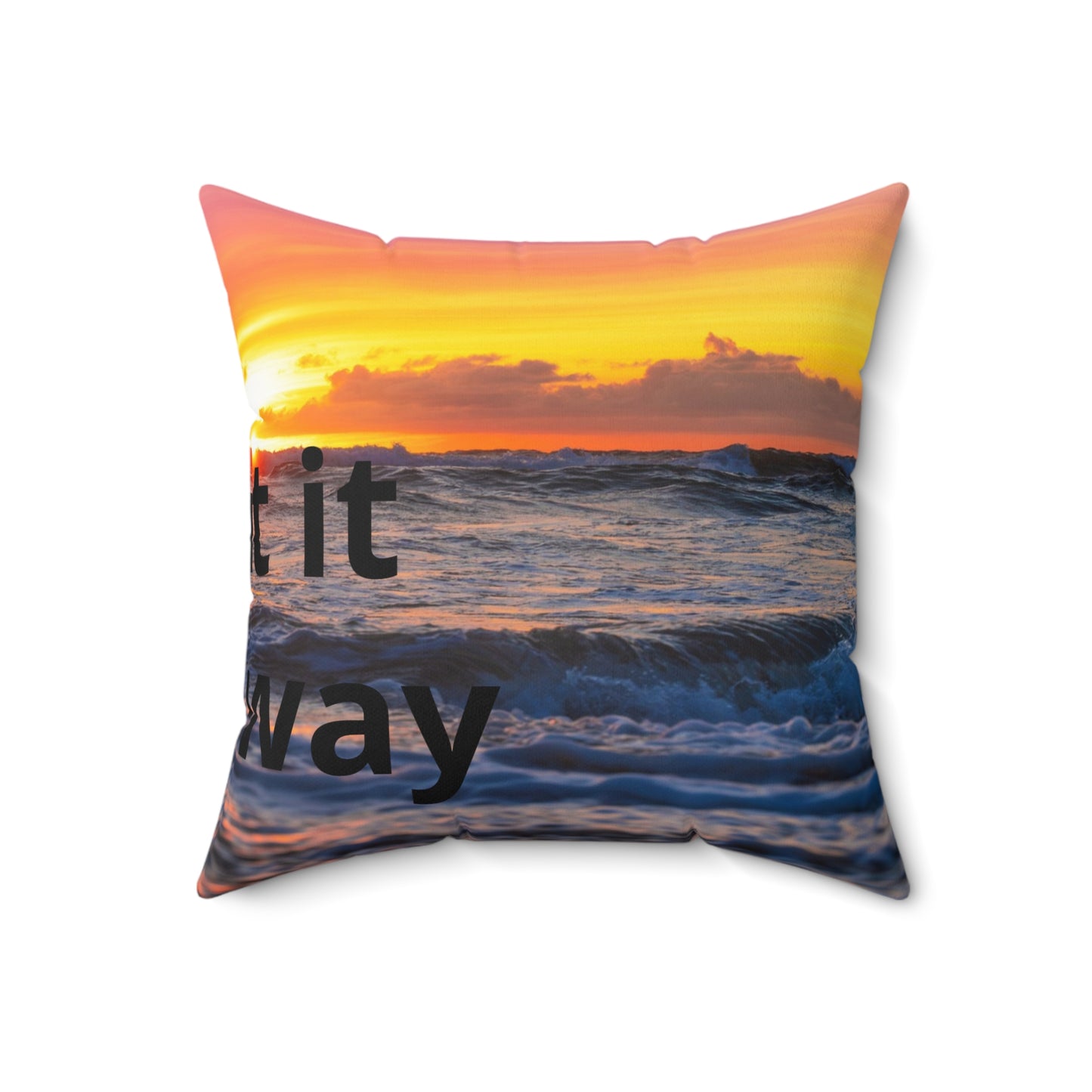 Custom Photo Pillow — Add Your Own Photo & Text | Personalized 18" Throw Pillow with Insert