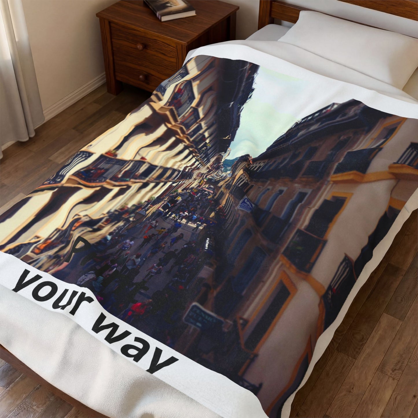 Custom Photo Blanket — Add Your Own Photo & Text | Personalized Plush Throw