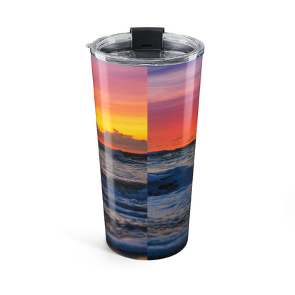 Custom Photo Tumbler — Add Your Own Photo & Text | Personalized 20oz Insulated Travel Cup