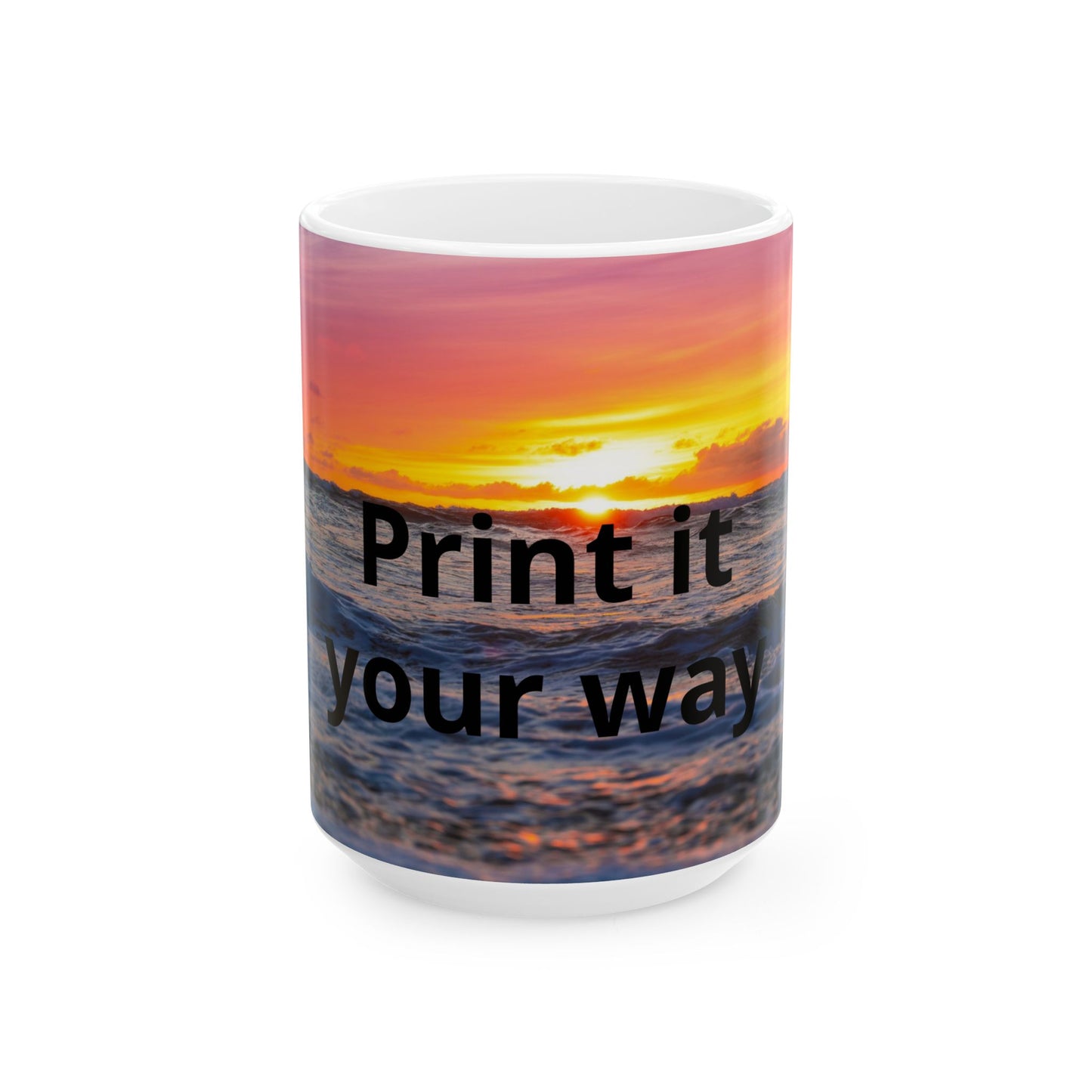 Custom Photo Mug — Add Your Own Photo & Text | Personalized Ceramic Coffee Mug