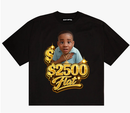 $2500 Flat graphic Oversize Tee